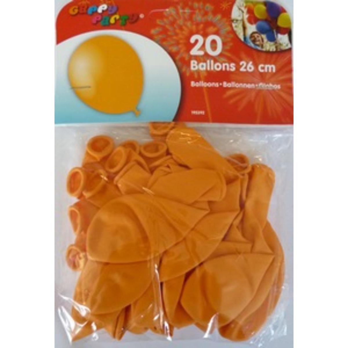 Ballons 25 cm manguex 20 pièces Gappy party