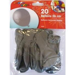 Ballons 25 cm acierx 20 pièces Gappy party