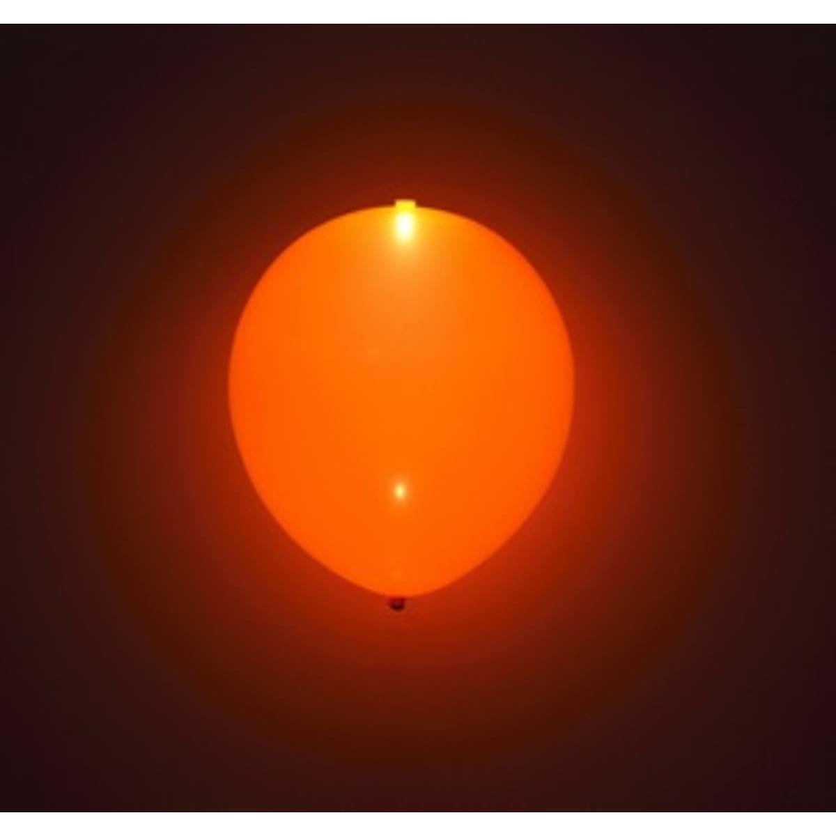 4 ballons LED - ø 25 cm - Orange