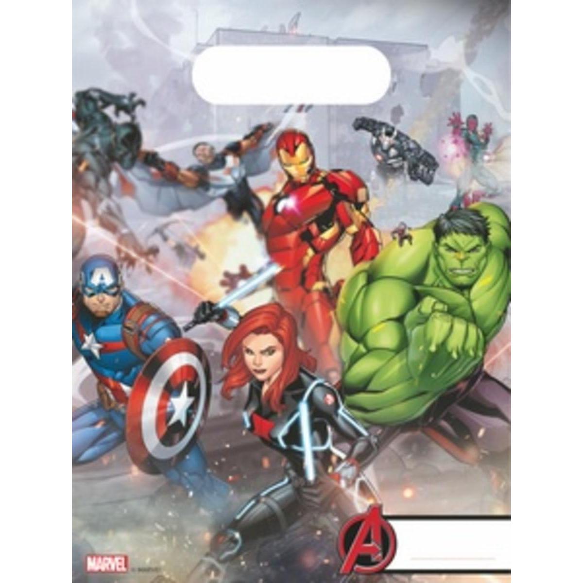 Avengers sacs de fête x 6 pièces