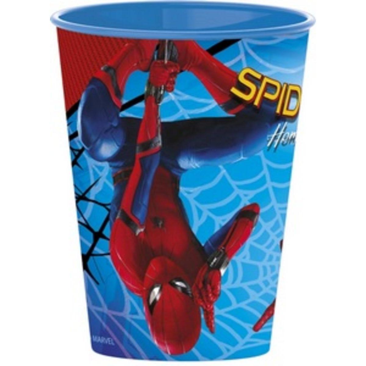 Spider-man gobelet 260 ml en plastique x 1 pièce