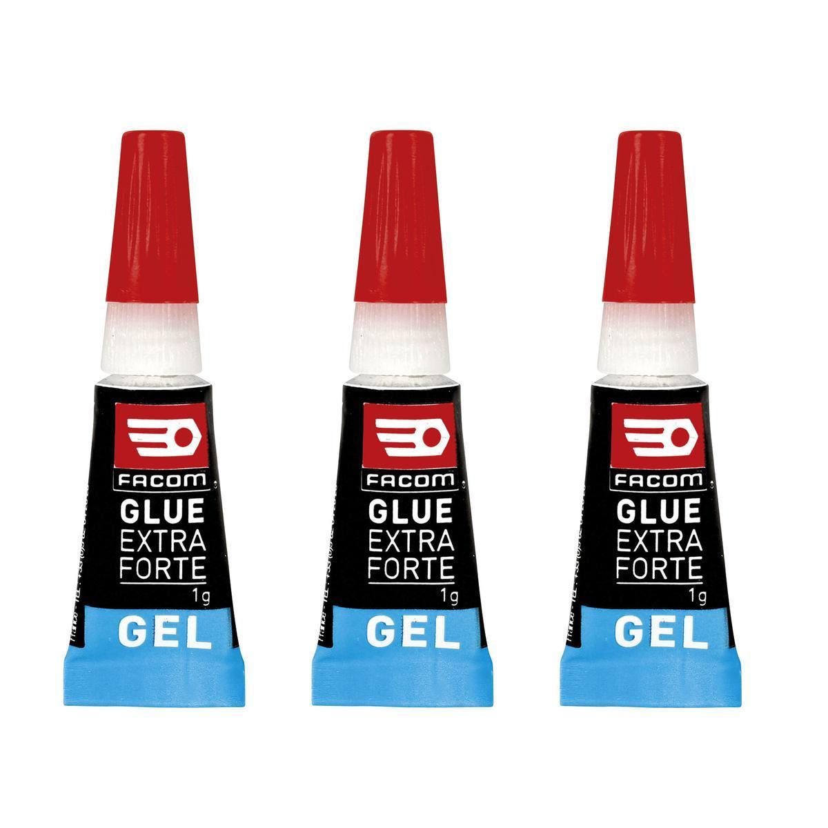 Glue instantanée extra-forte - Formule Gel - 3 g - Blanc