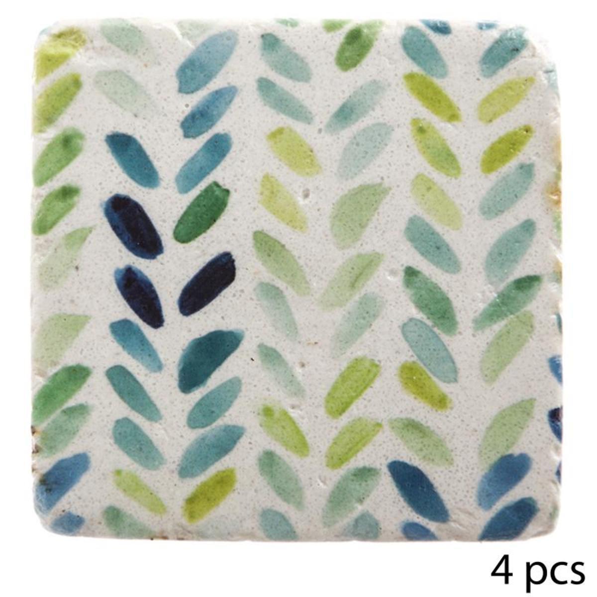 Sous verre resine x 4 10,2 cm feuilles