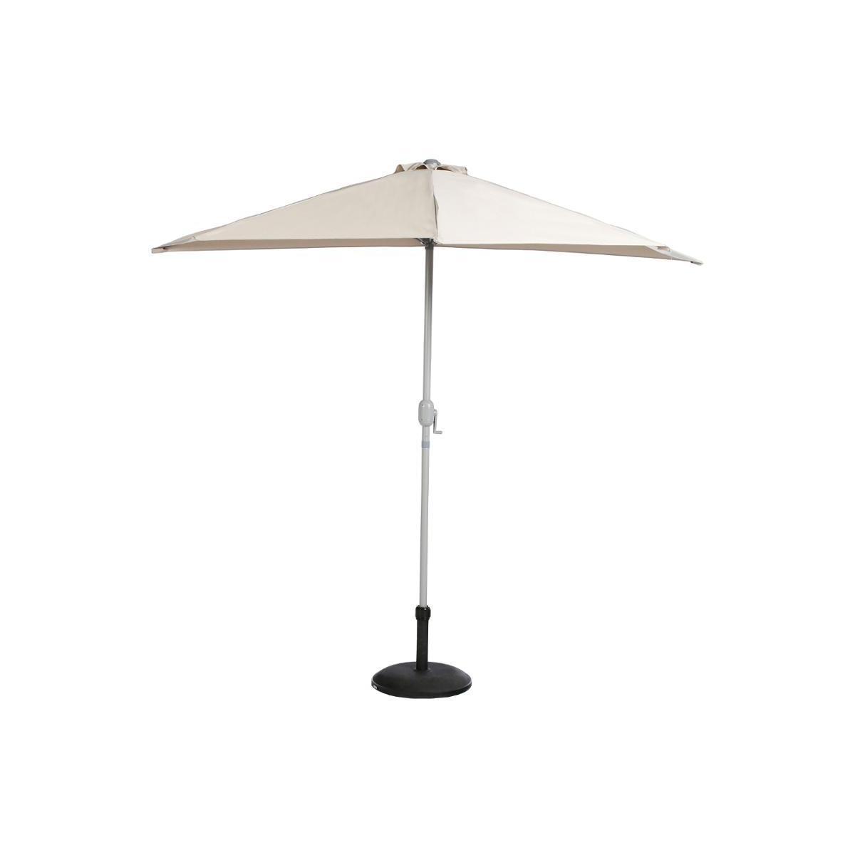 Demi-parasol Serena - ø 2.65 x H 2.35 cm - Beige sable - HESPERIDE