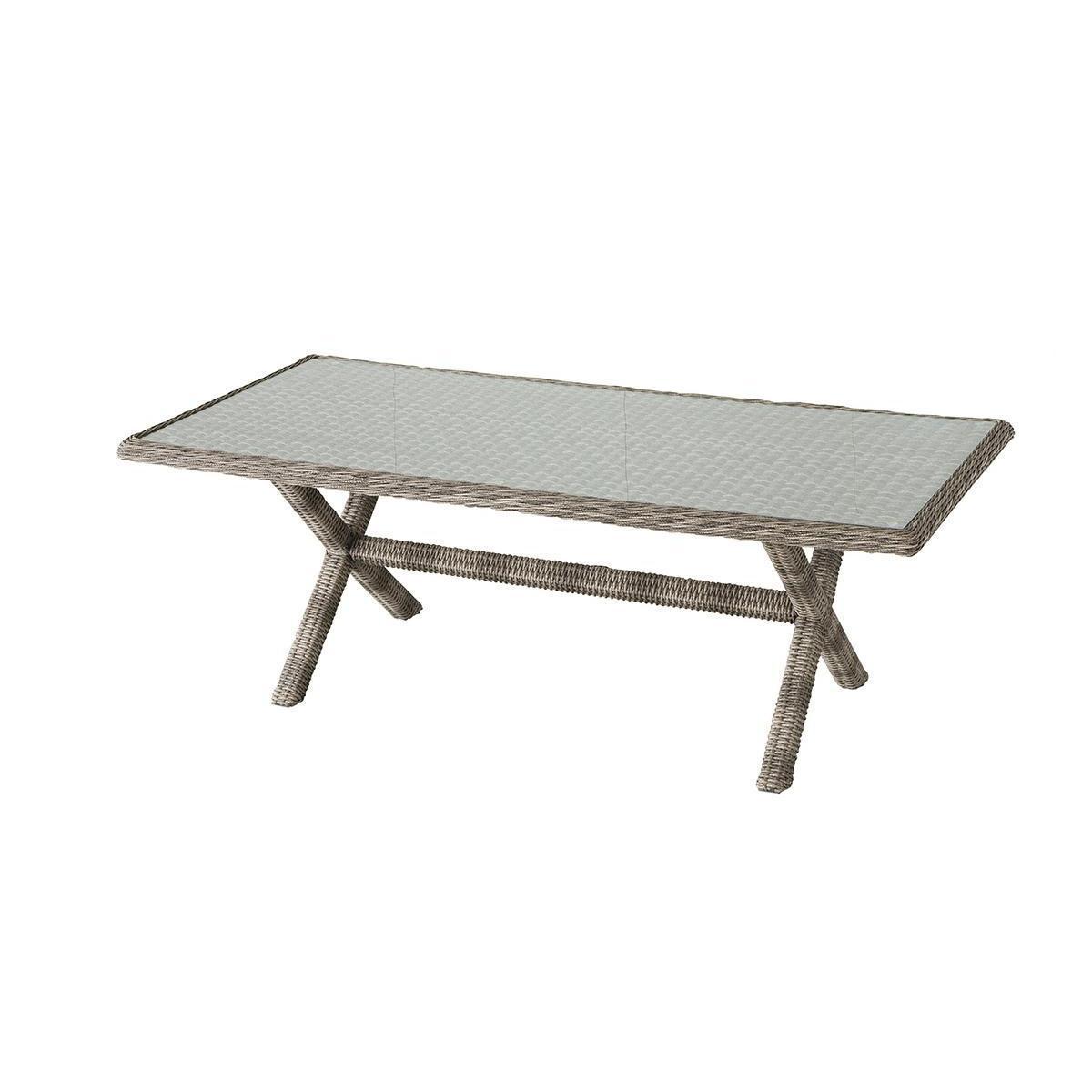 Table betong rattan buche 8p