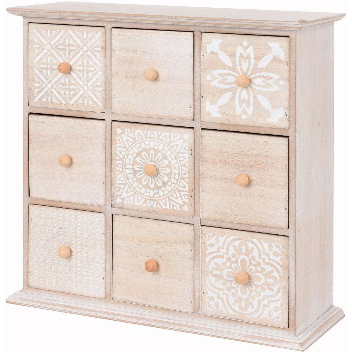 Petite armoire 9 tiroirs