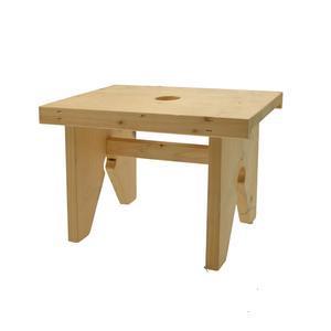 PETT TABOURET PIN MASSIF NATUR