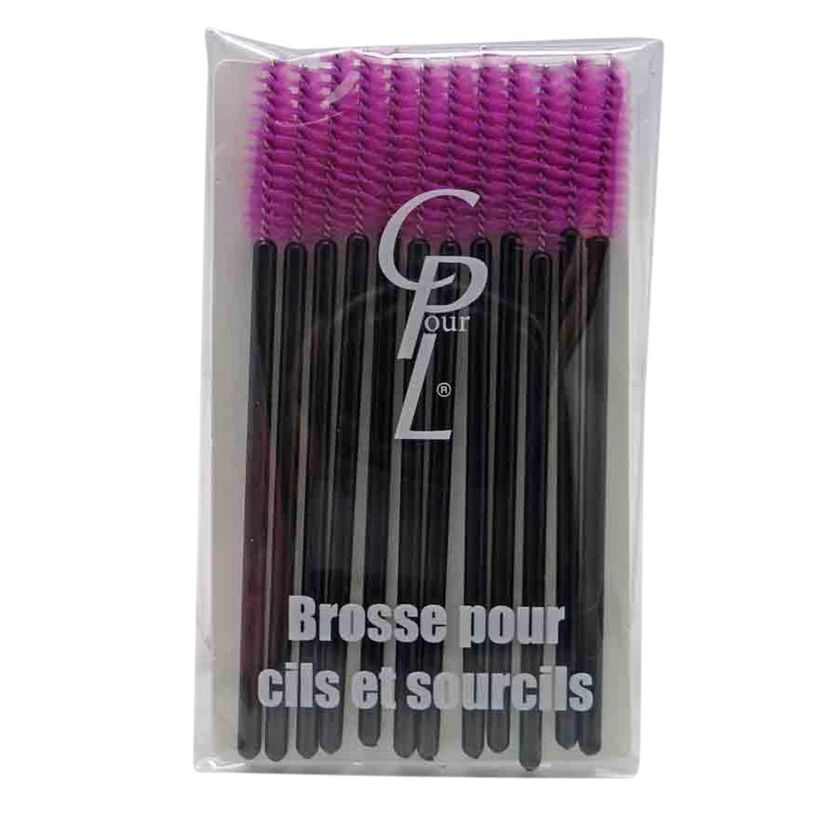 Brosses cils et sourcils - Noir, violet