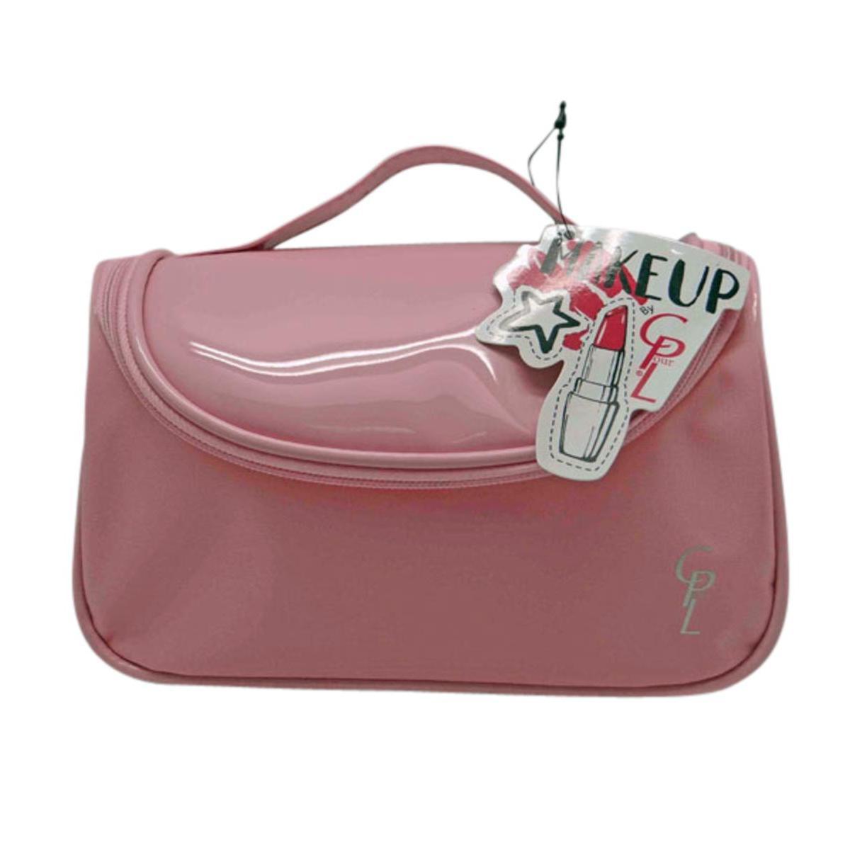 Trousse de toilette - 21 x 10 x H 12 cm - Rose