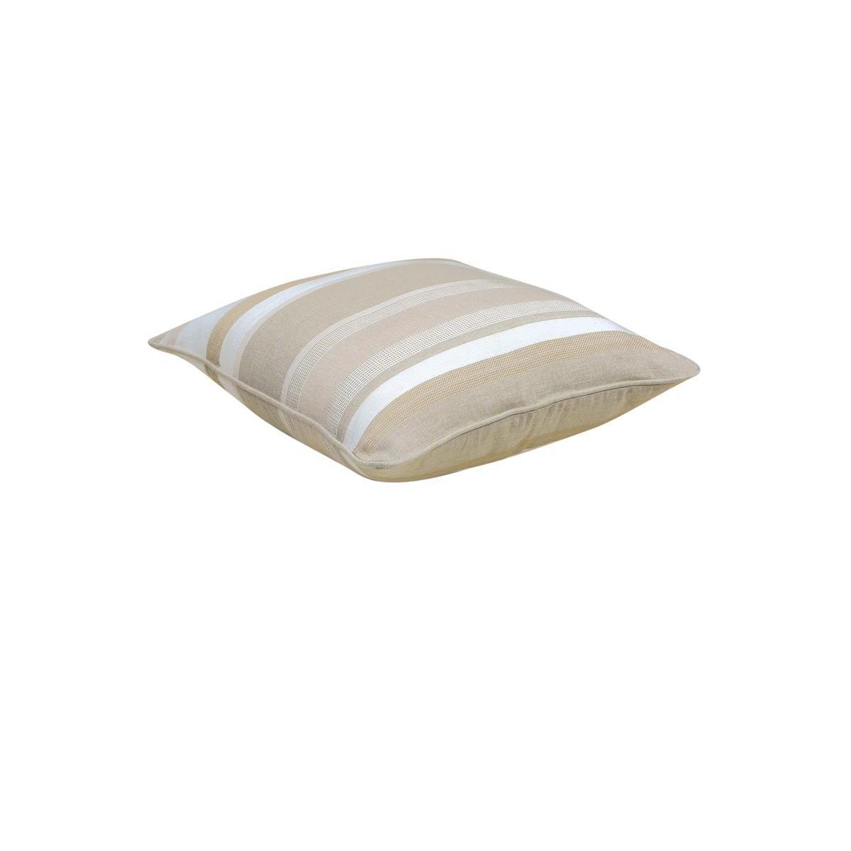 Coussin petites rayures - 40 x 40 cm - Beige