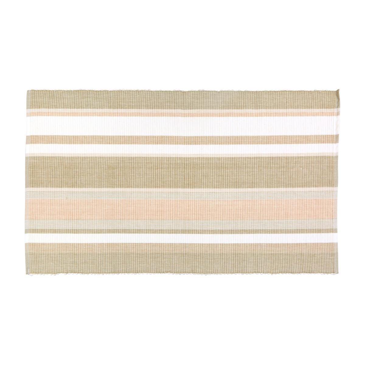 Tapis petites rayures - 50 x 85 cm - Beige