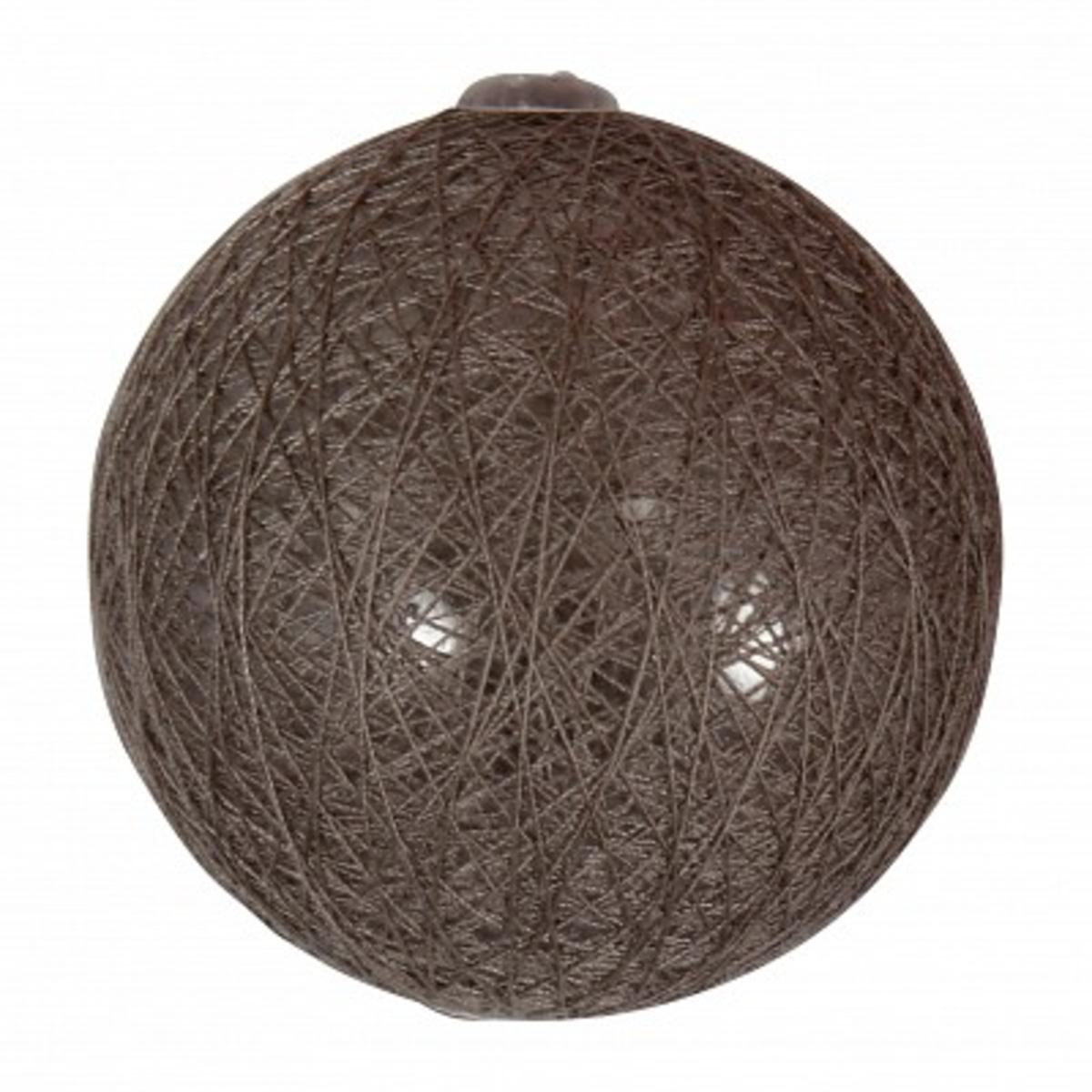 Boule tissu - ø 6 cm - Gris chaud foncé