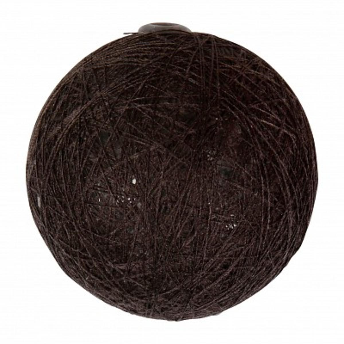 Boule tissu - ø 6 cm - Marron chocolat