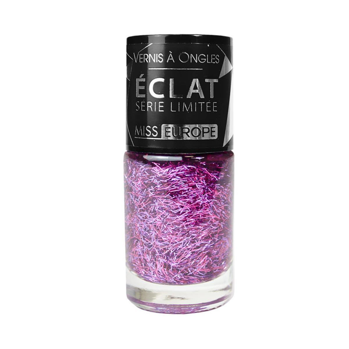 Vernis à ongles série limitée Éclat n°04 - ø 2.8 x H 6.7 cm - Violet - MISS EUROPE