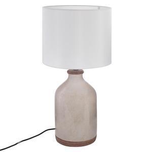 Lampe terra lisse - H 60 cm - Blanc