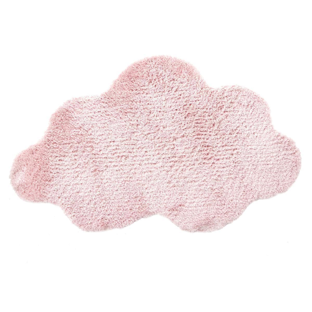 Tapis Nuage - L 90 x l 60 cm - Rose - ATMOSPHERA