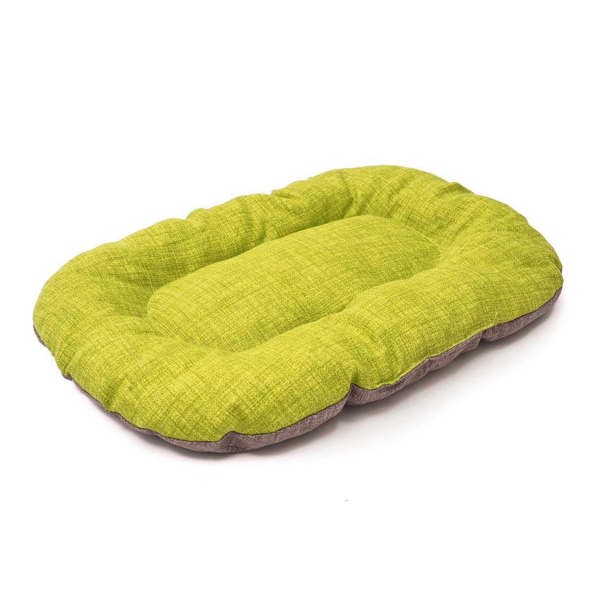 Coussin ovale épais pour chien ou chat - Différents modèles - 70 x 40 cm - Vert