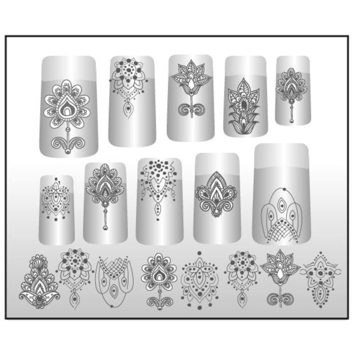 Sticker ongles mandala