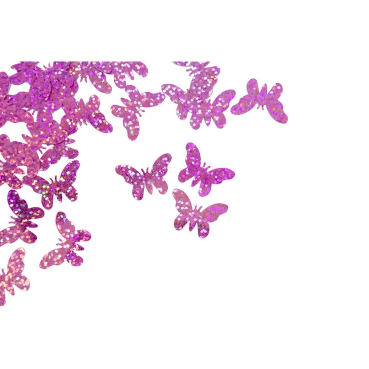 Confettis de table Papillons - Fuchsia