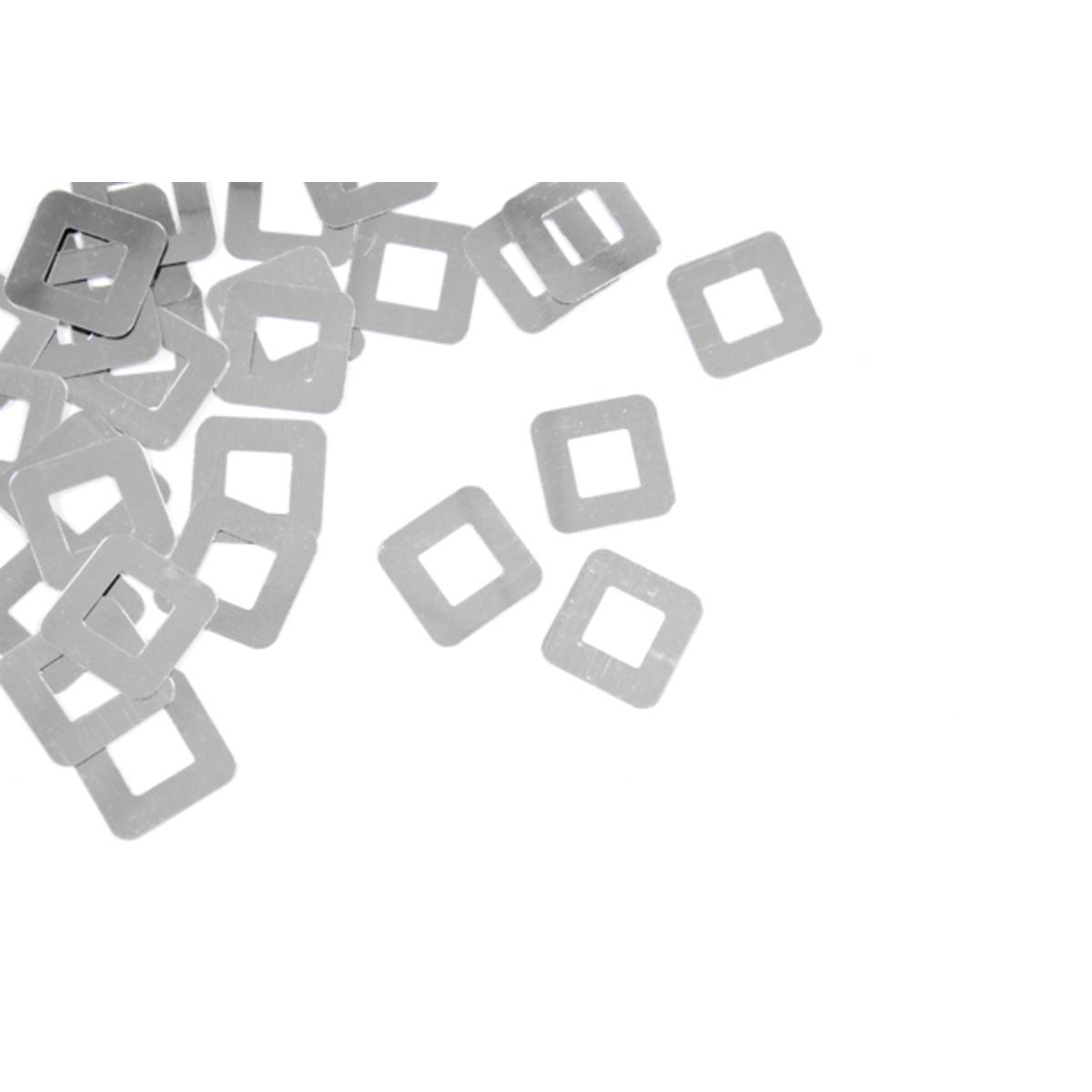 Confettis de table carrés - Gris