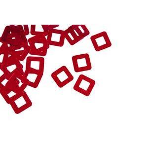 Confettis de table carrés - Rouge