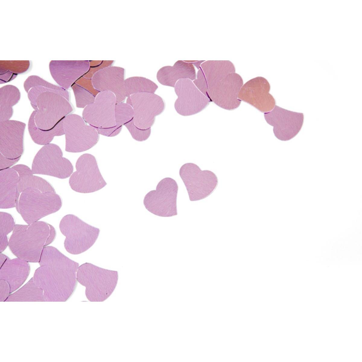 Confettis de table en forme de cœur - Rose