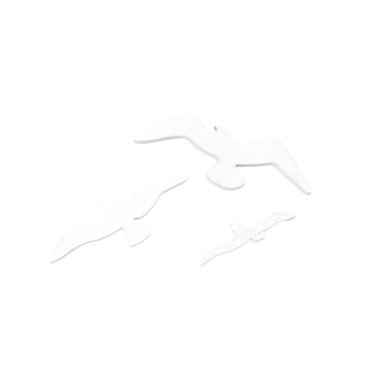 mouettes deco bois 3 tailles (x 9)