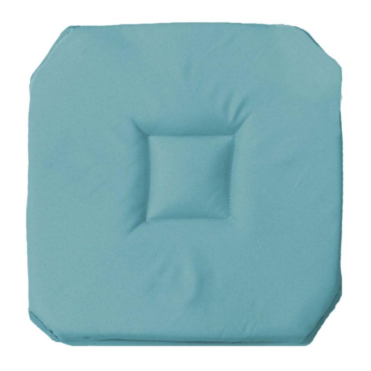 Galette de chaise Essentiel - 36 x 36 x H 3.5 cm - Bleu