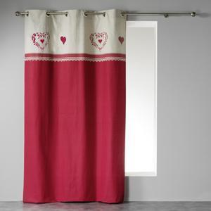 Rideau Home love - 140 x 240 cm - Rouge et beige