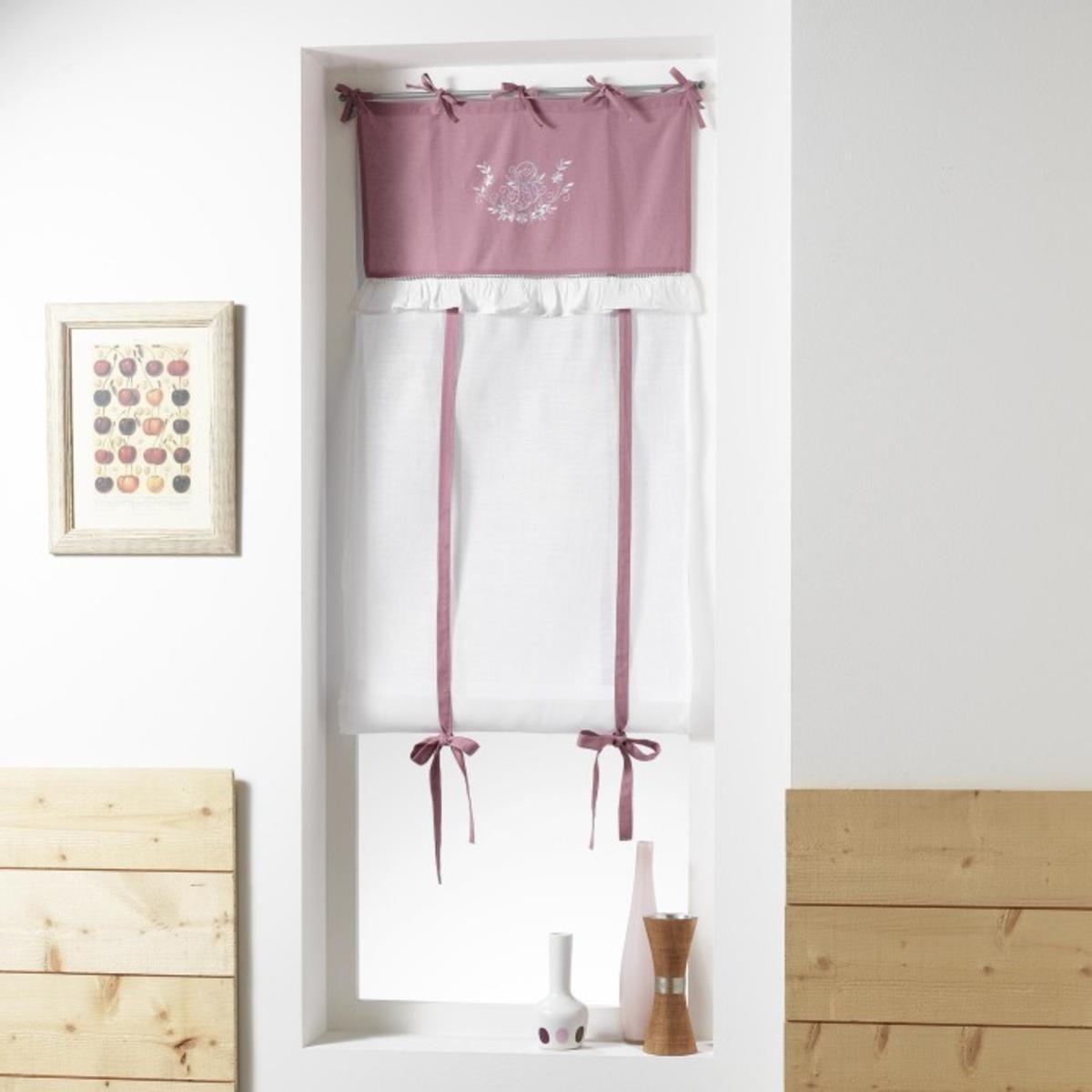 Store droit bonheur - 60 x 150 cm - Rose et blanc