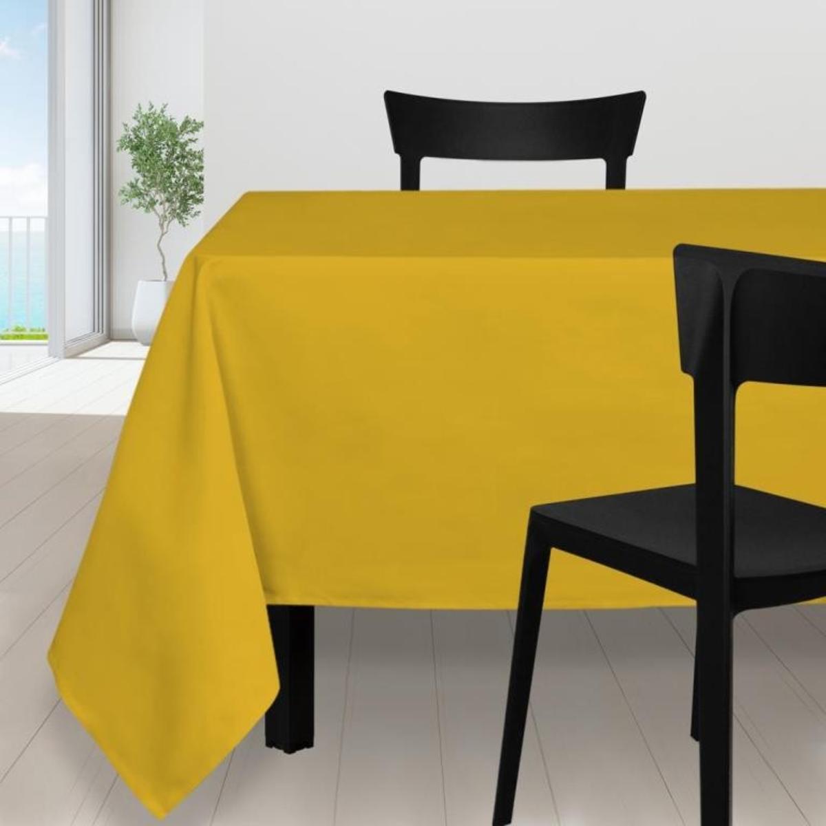 Nappe antitache rectangle - 160 x 270 cm - Alix jaune
