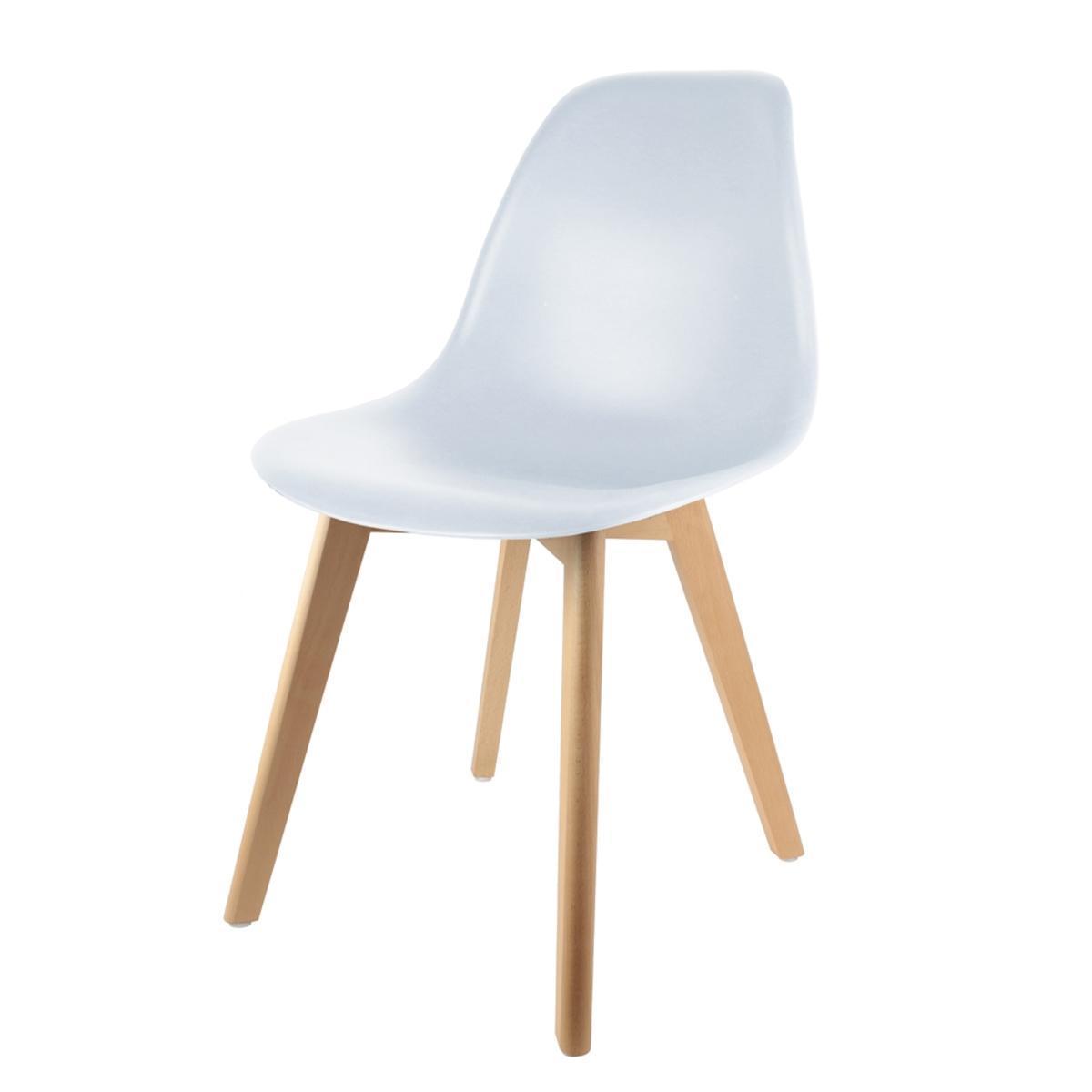 Chaise scandinave coque - Blanc