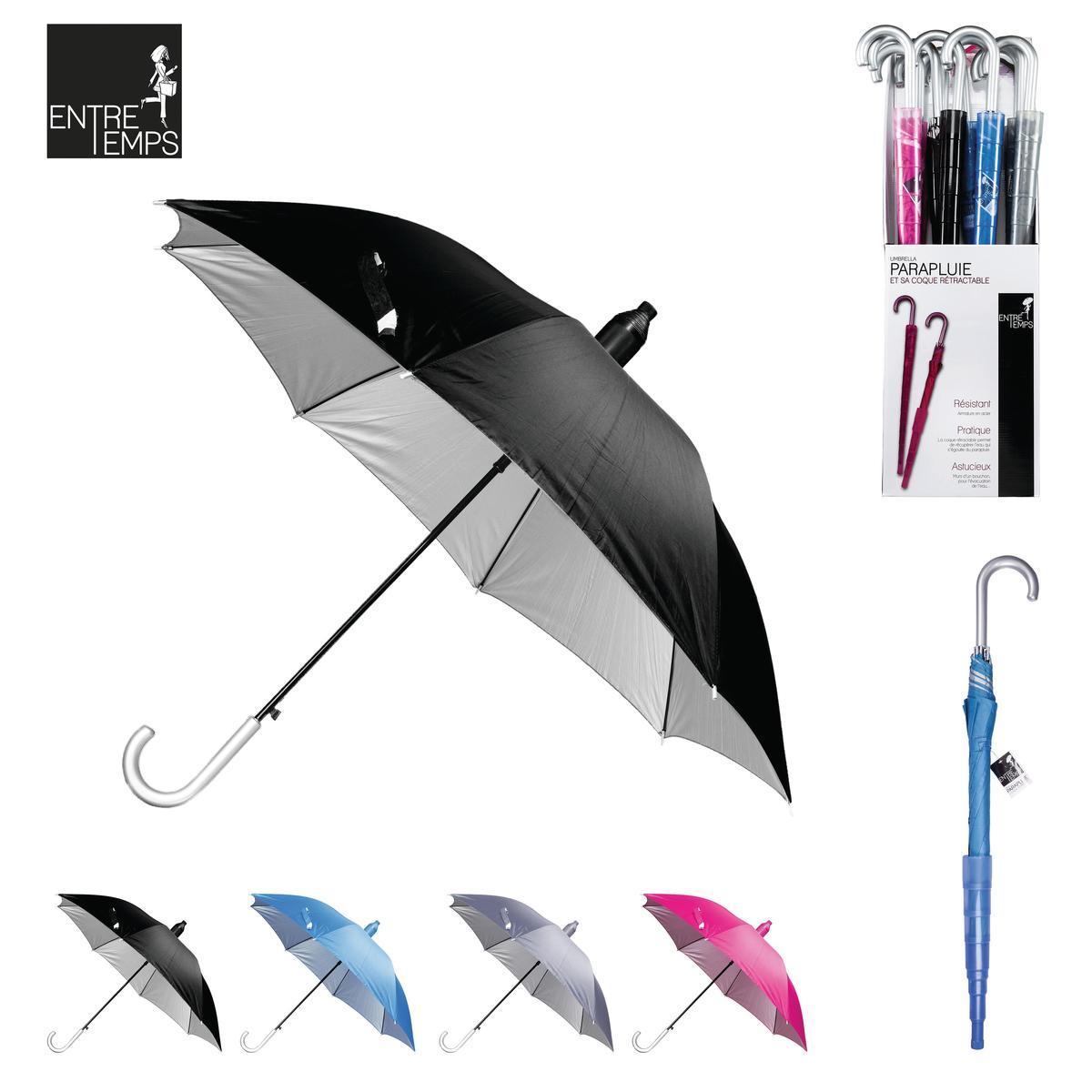Parapluie avec coque rétractable