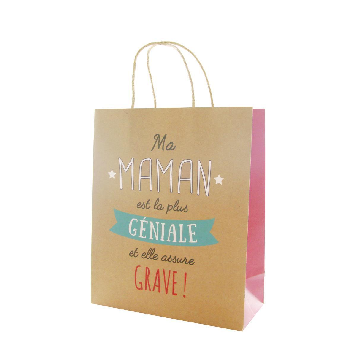 Sac cadeau Maman - 42 x 35 x 10 cm