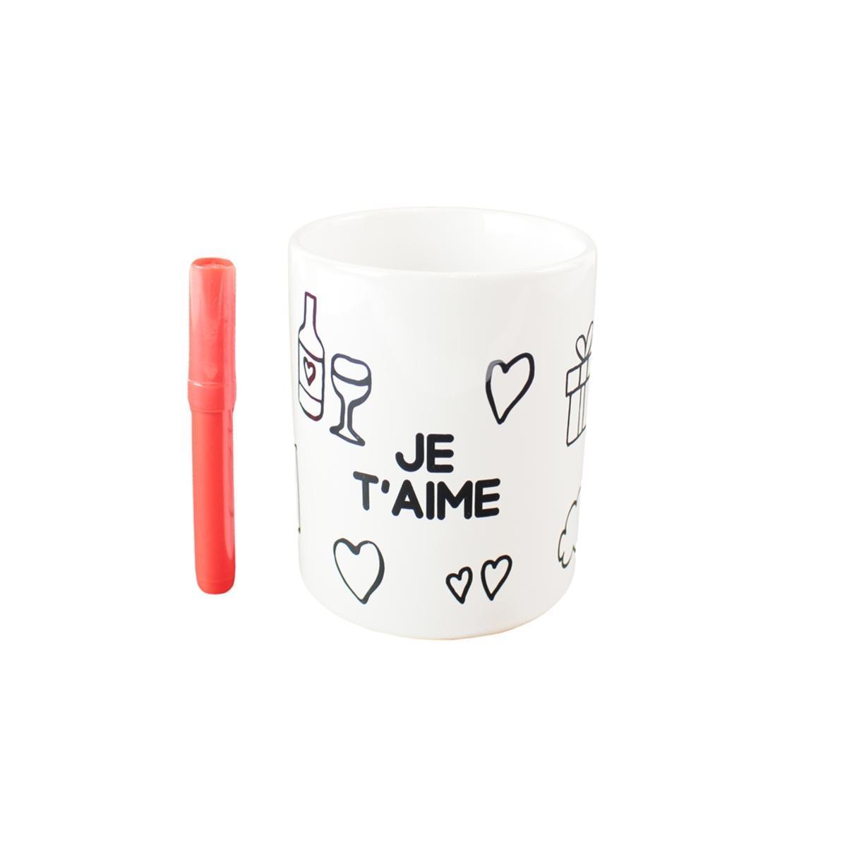 Mug à colorier avec feutre