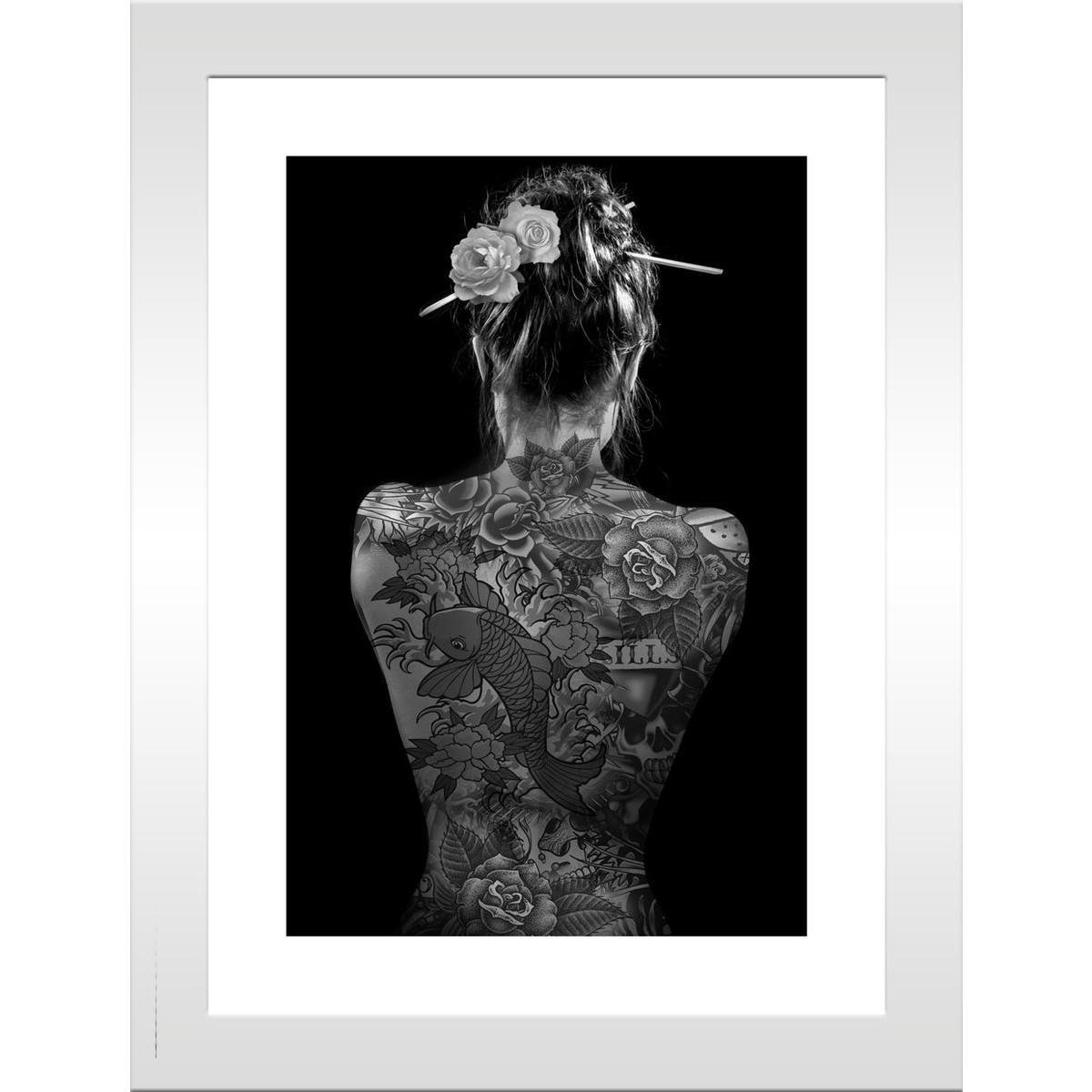 Tableau Tattoo Girl - 15 x 20 cm