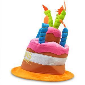 Chapeau festif musical anniversaire 18 ans - ø 29 x H 29 cm - Différents modèles - Multicolore