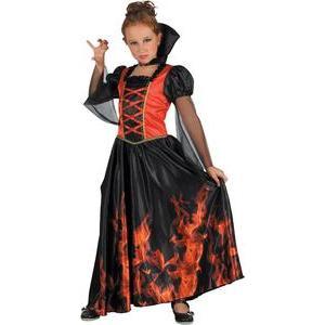 Costume de vampiresse flamboyante - Taille enfant (S) - L 39 x H 1 x l 29 cm - Noir - PTIT CLOWN
