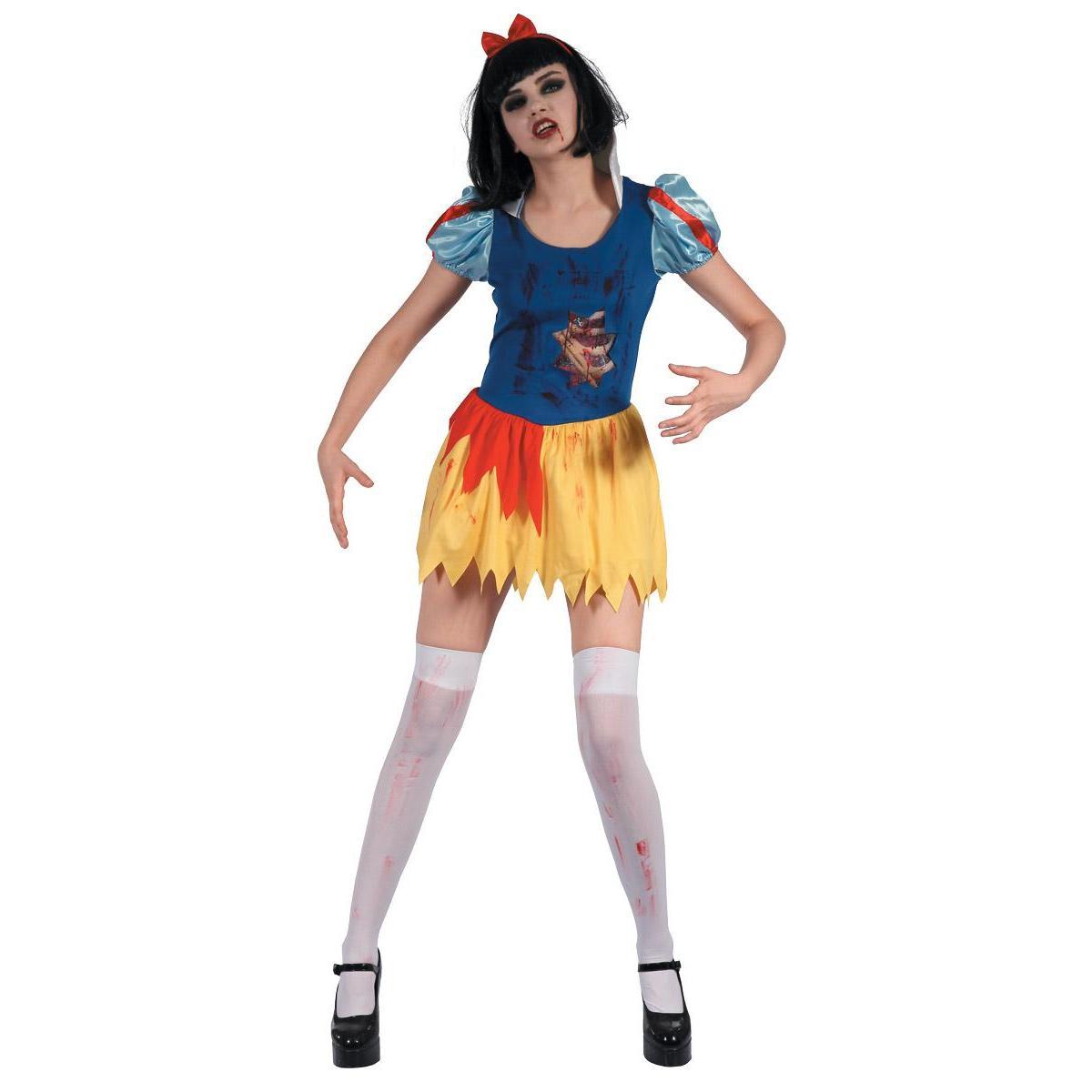 Costume de Princesse zombie - Taille adulte  - L 39 x H 2 x l 29 cm - Multicolore - PTIT CLOWN
