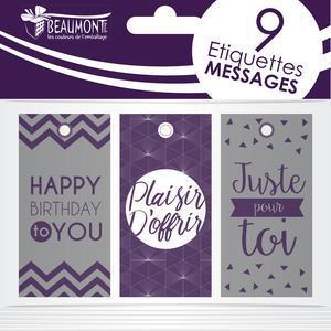 9 étiquettes messages - Violet