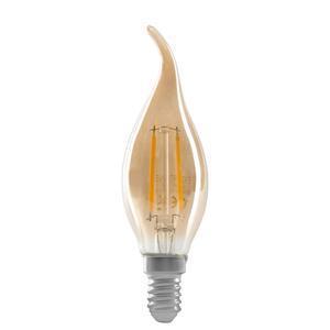 Ampoule LED à filament flamme - Couleur ambrée - 12 x 3.5 x 15 cm - Cuivre