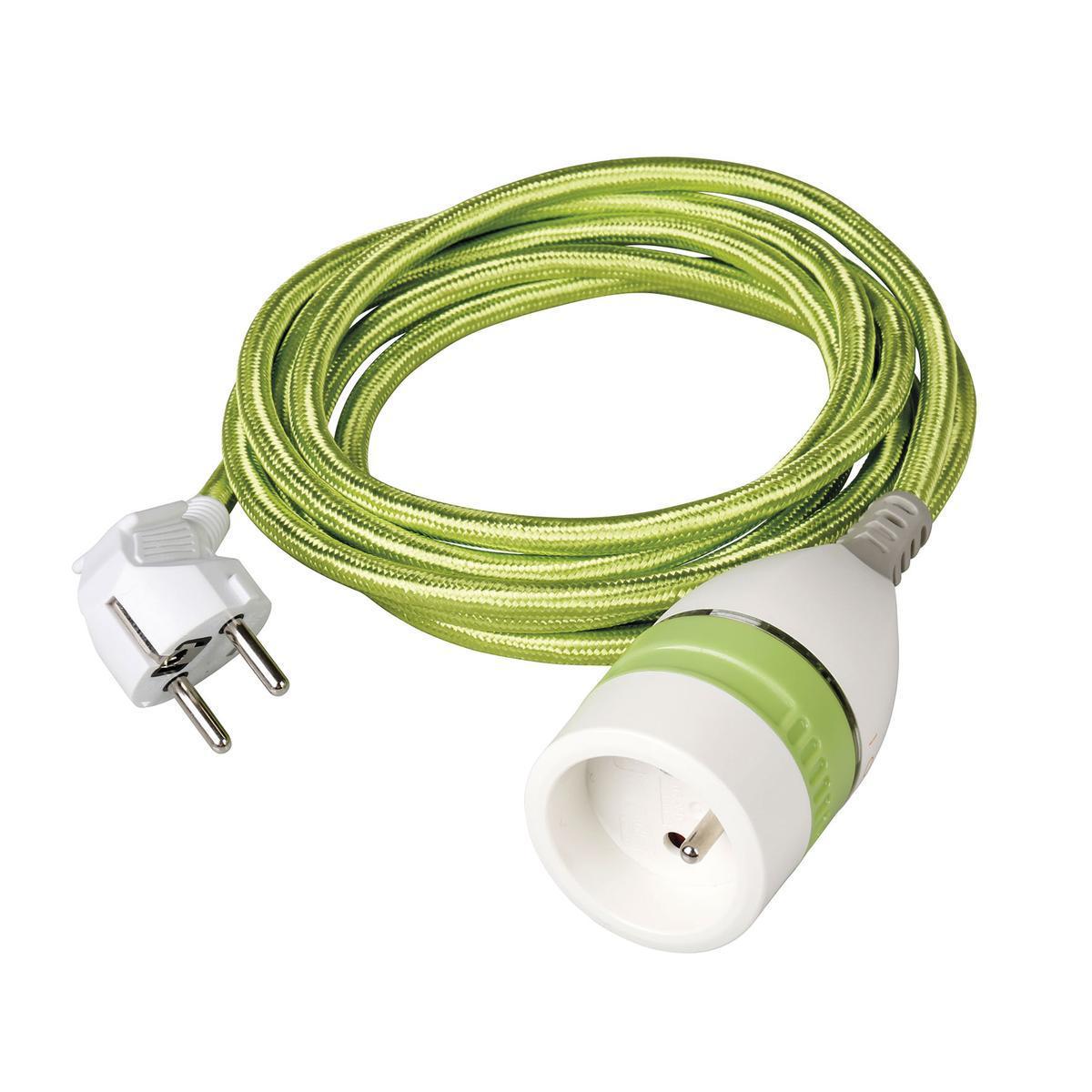 Prolongateur internet et cable - L 3 m - Vert