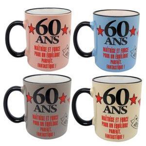 Mug 60 ans - Différents modèles