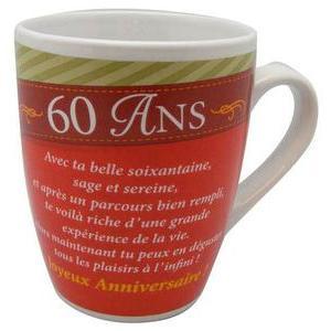 Mug poème 60 ans