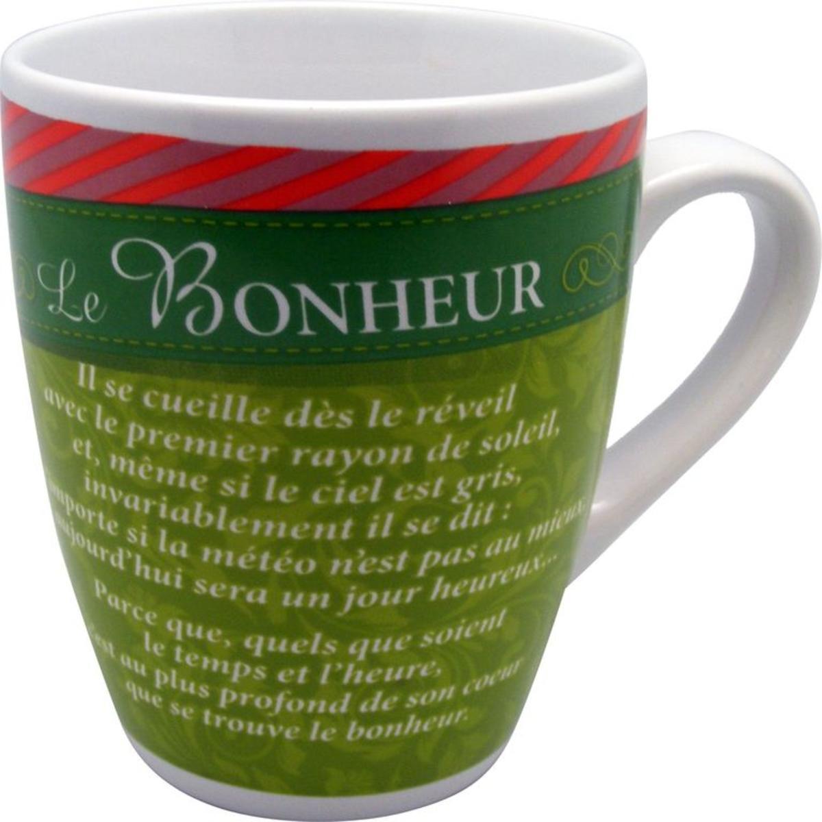 Mug poème bonheur