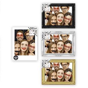 Cadre + accessoires photomaton - L 80 x l 60 cm - Multicolore