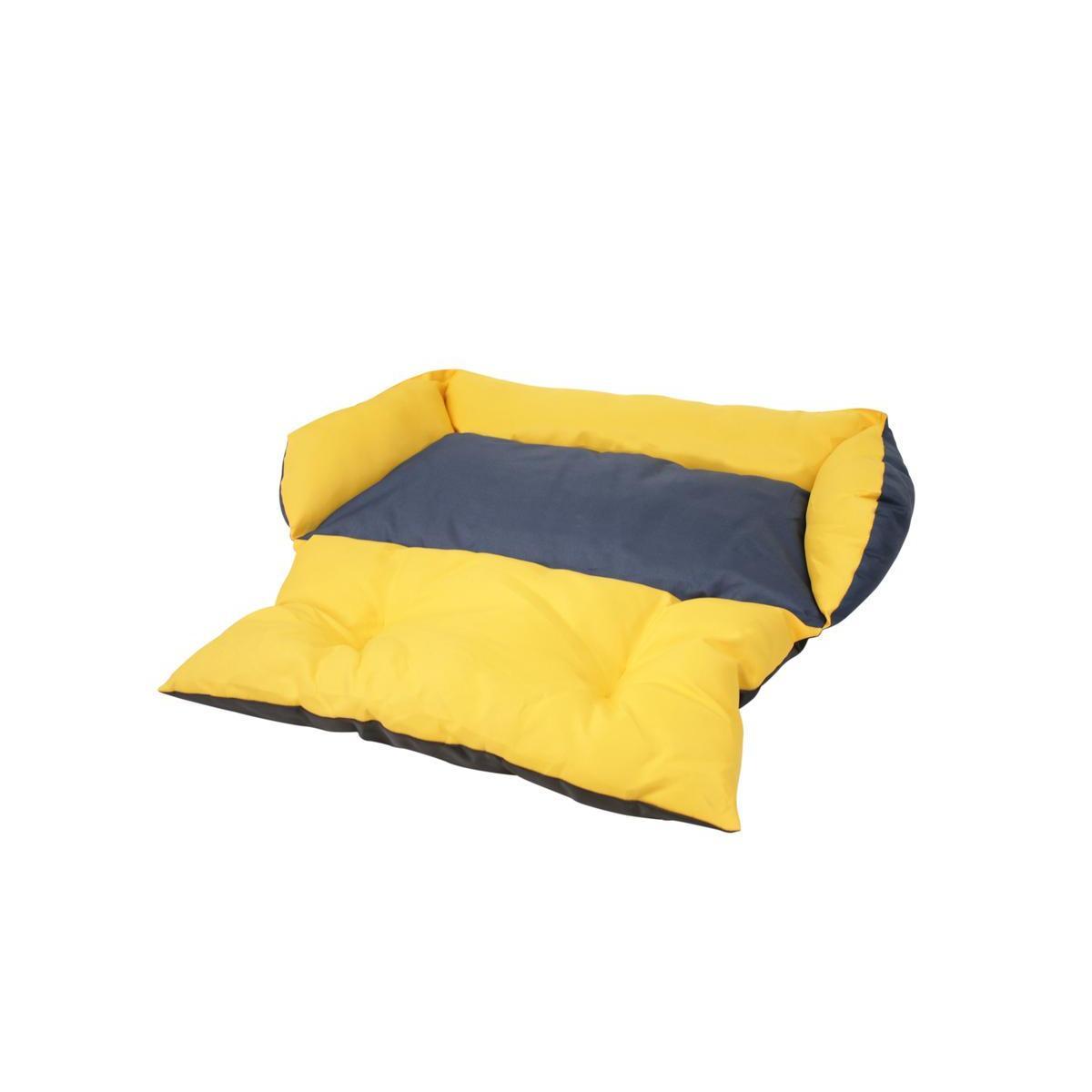 Canapé-lit imperméable pour chien ou chat - 55 x 33 x 15 cm - Différents modèles - Jaune, noir