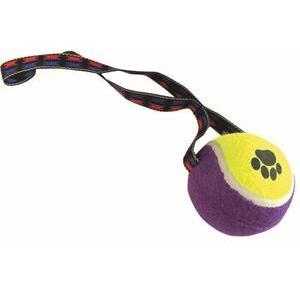 Balle XL avec corde - 22 x 10 x 10 cm - Violet