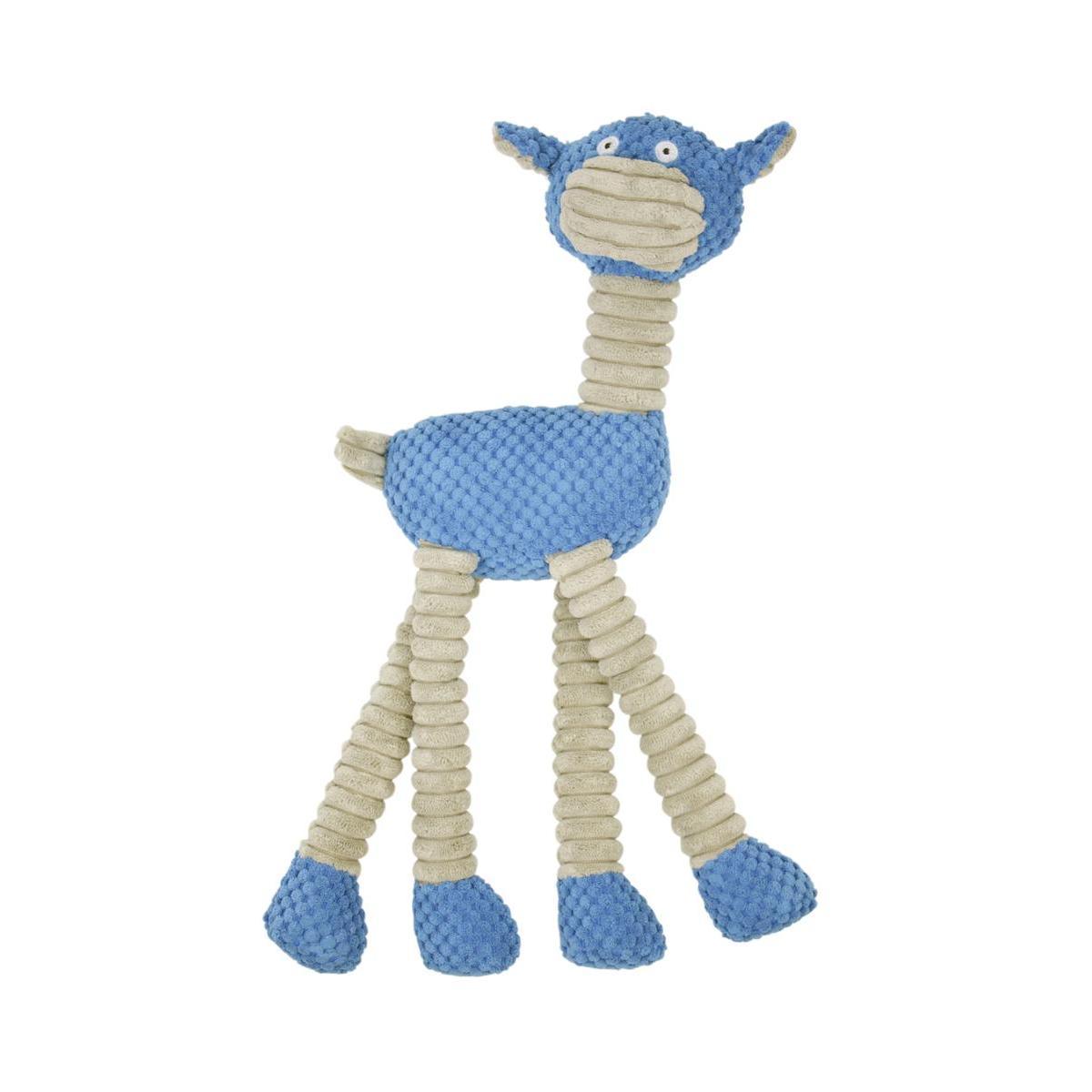 Peluche girafe - 45 x 16 x 5 cm - Bleu