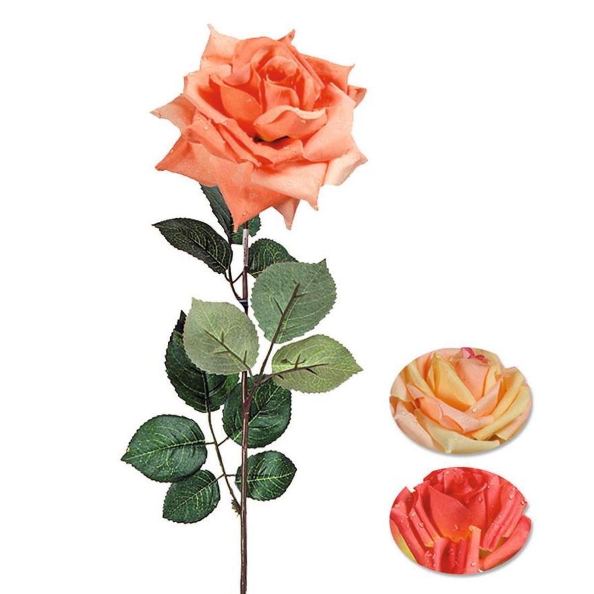 Tige de rose - Orange